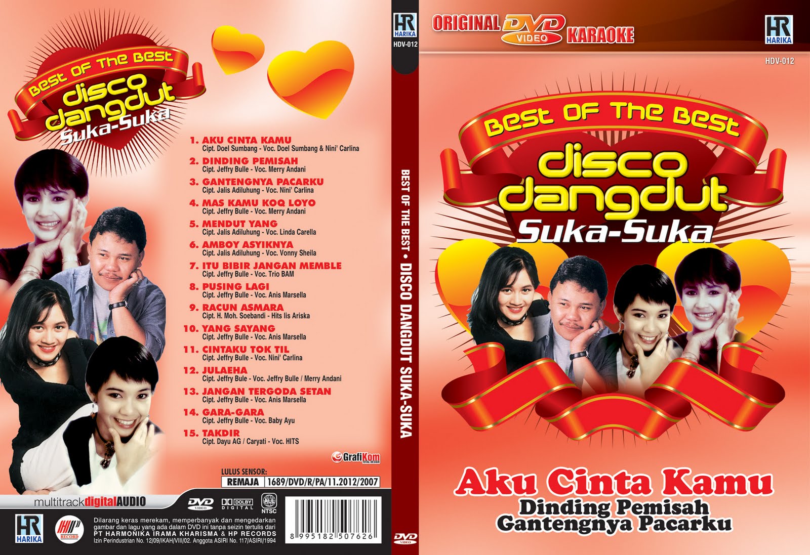 DVD Karaoke : Best of The Best Disco Dangdut Suka-suka GrafiKom 